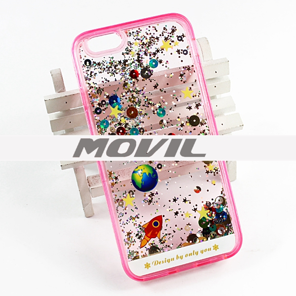 NP-2455 TPU flujo 3D estrellas Funda para Apple iPhone 6-9